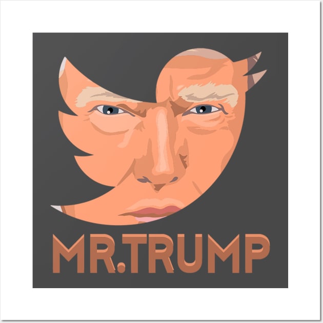 Donald Trump T-Shirt Wall Art by QUENSLEY SHOP